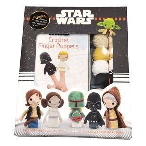 NEW Star War Crochet Finger Puppets - Darth Vader and Luke Skywalker -Sealed